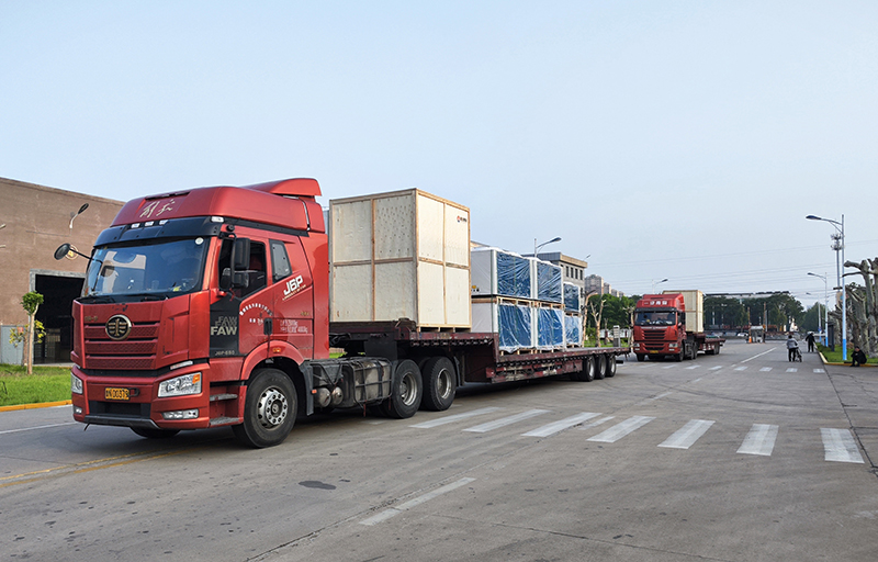 啟程！亞太集團出口烏茲別克斯坦錫爾河項目機組陸續(xù)發(fā)貨